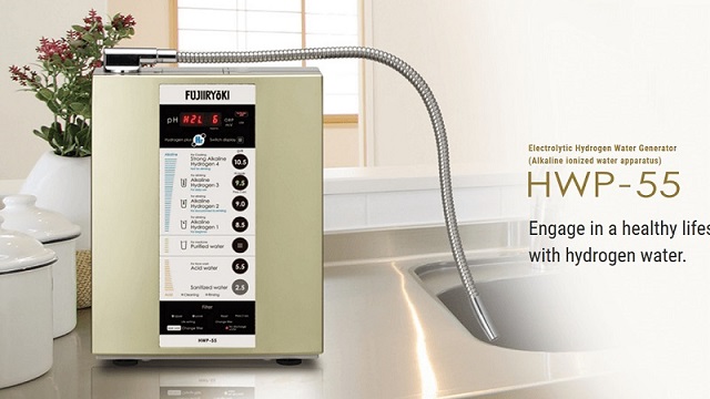 Fujiiryoki HWP-55 là dòng sản phẩm lọc nước ion kiềm có xuất xứ từ Nhật Bản Fujiiryoki HWP-55 là dòng sản phẩm lọc nước ion kiềm có xuất xứ từ Nhật Bản